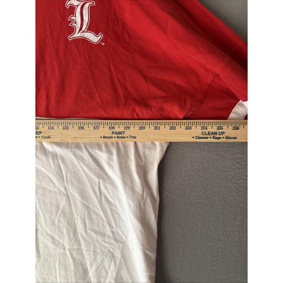 Vintage Three Squares Louisville Cardinals Long Sleeve Shirt Retro Thumb Holes M - Picture 5 of 7